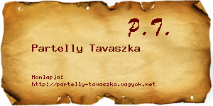 Partelly Tavaszka névjegykártya